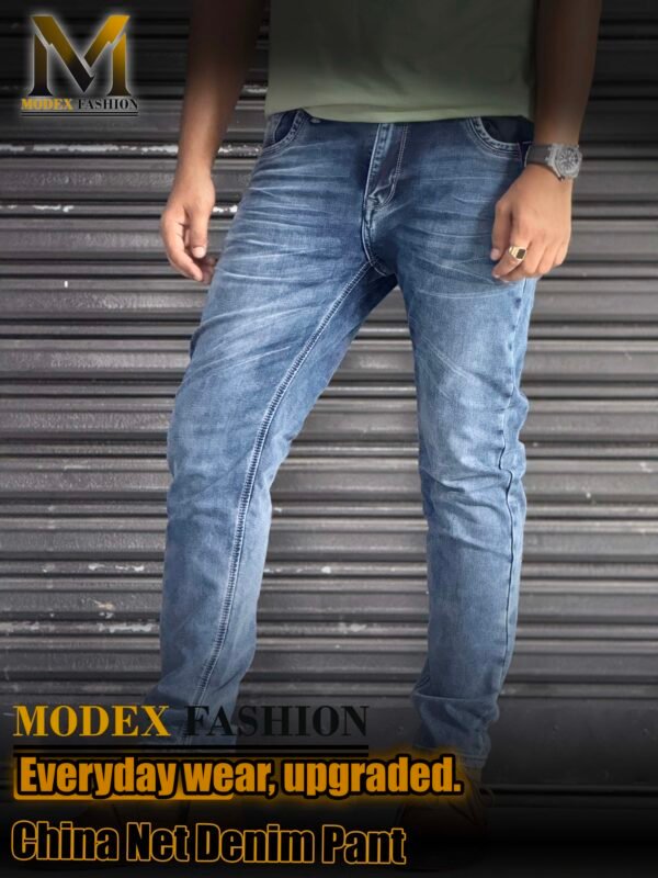 Kingfisher China Net Denim Pant ( Blue ) - Image 3